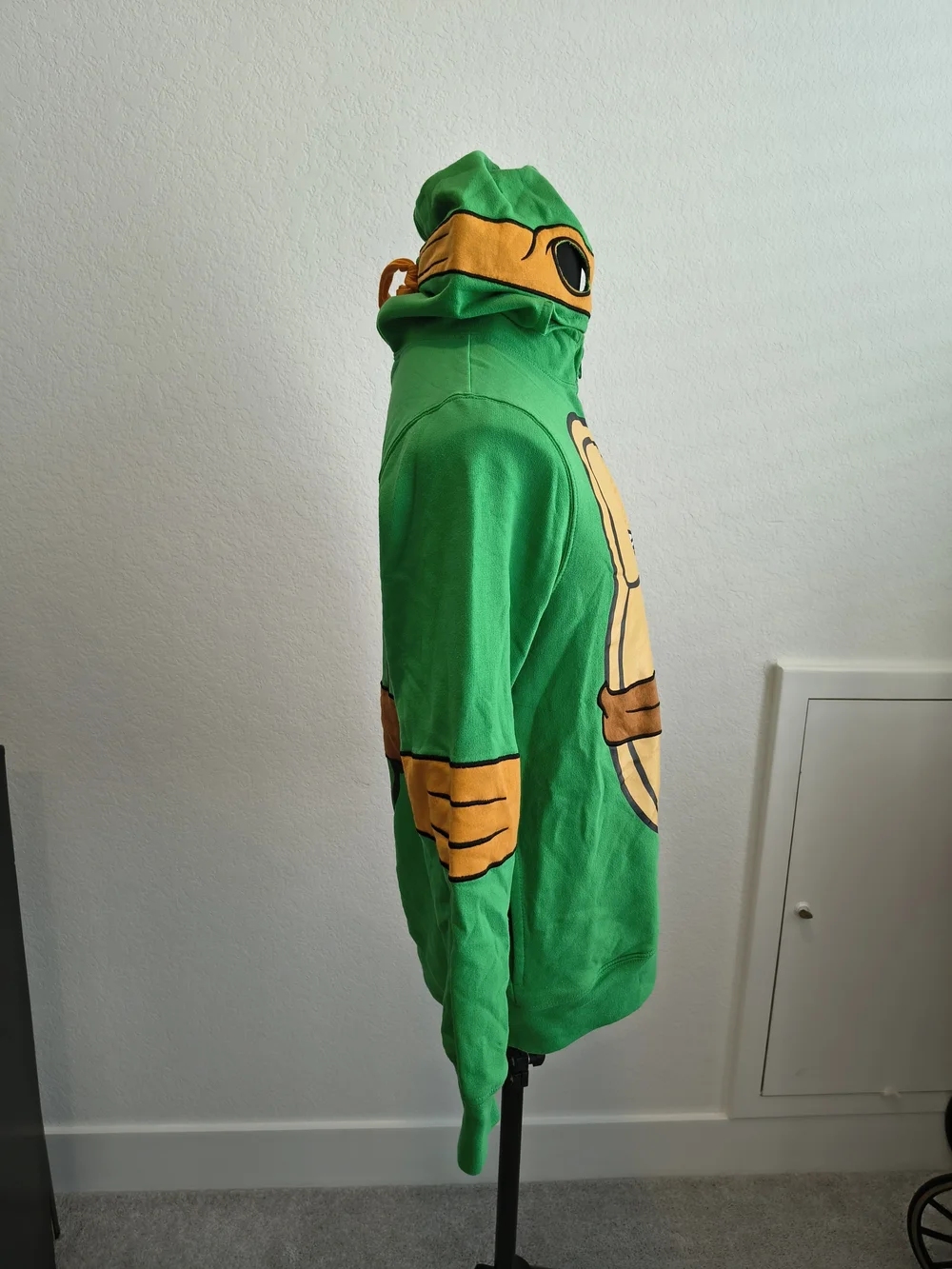 Teenage Mutant Ninja Turtle Hooded Kids Jacket Costume Michael Angelo TMNT